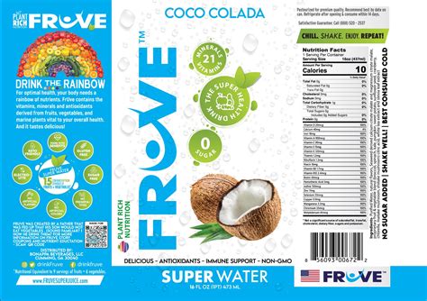 fruve complete|Amazon.com : FrUve Super Water Coco Colada 16oz : .